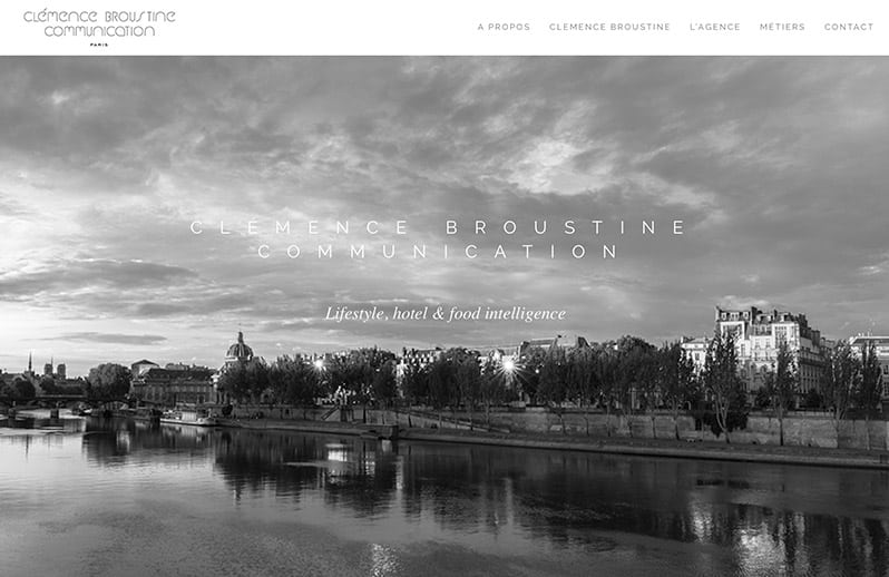 Clémence Broustine Communication site web